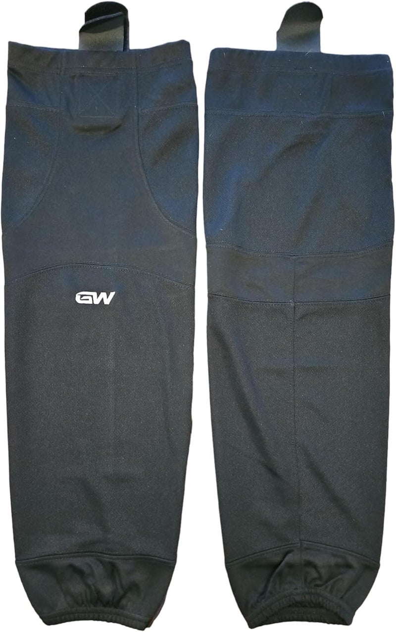 GameWear SK6500 Pro Series Hockey Socks, Textured Polyester, Single-Tone Design, Black - Image 3